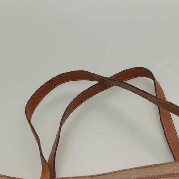 CELINE Macadam Canvas Tote Bag Beige Gold - Picture 8 of 13